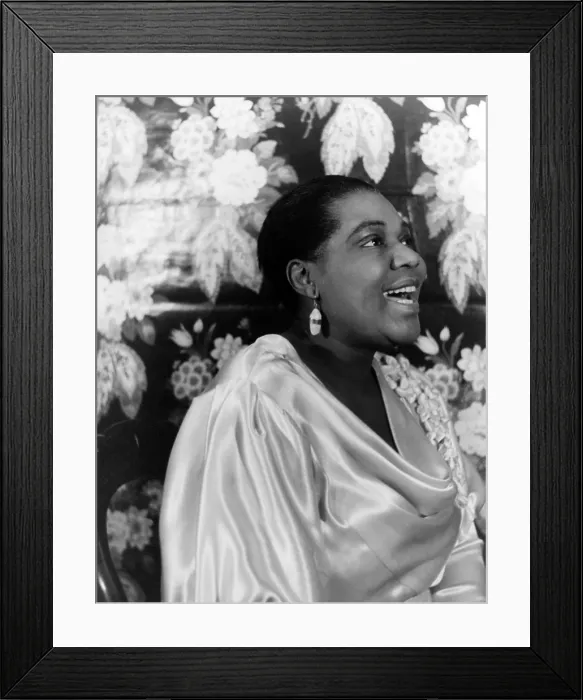 Framed Print : Bessie Smith, American blues singer, portrait by Carl Van Vechten, February 3, 1936