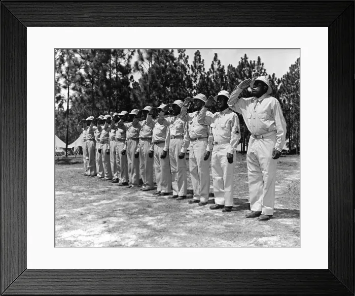 Framed Print : Members of the 2nd Batillion of the 25th Infantry of the U.S. Army, around 1941, Camp Polk, LA.. Courtesy: CSU Archives / Everett Collection Framed Print : Members of the 2nd Batillion of the 25th Infantry of the U.S. Army, around 1941, Camp Polk, LA.. Courtesy: CSU Archives / Everett Collection