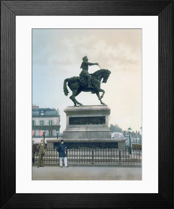 Framed Print : Joan of Arc, Statue of Joan of Arc, in the Martyrs Place, photochrom by Denis Foyatier, Orleans, France, 1890-1900 Framed Print : Joan of Arc, Statue of Joan of Arc, in the Martyrs Place, photochrom by Denis Foyatier, Orleans, France, 1890-1900