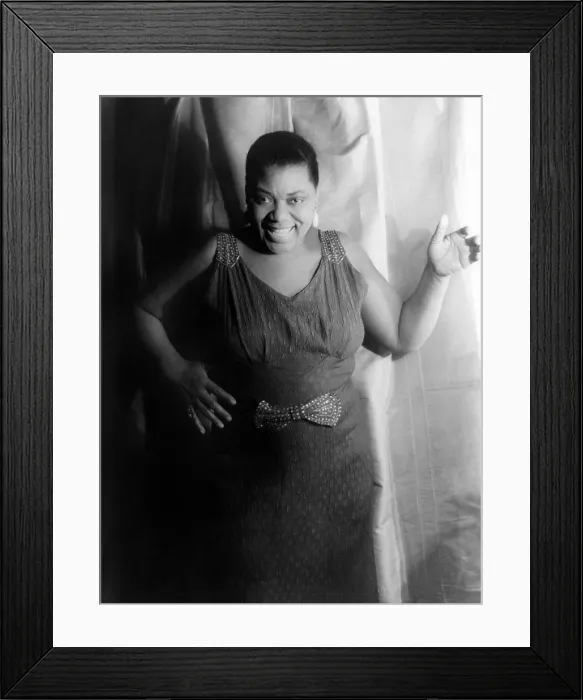 Framed Print : Bessie Smith, American blues singer, portrait by Carl Van Vechten, February 3, 1936