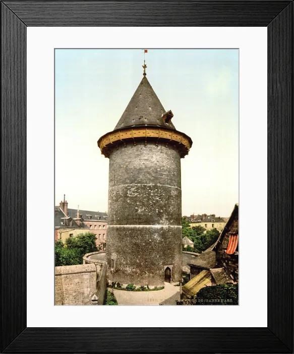 Framed Print : Joan of Arc, Joan of Arc's Tower, Rouen, France, photochrom, 1890-1900 Framed Print : Joan of Arc, Joan of Arc's Tower, Rouen, France, photochrom, 1890-1900