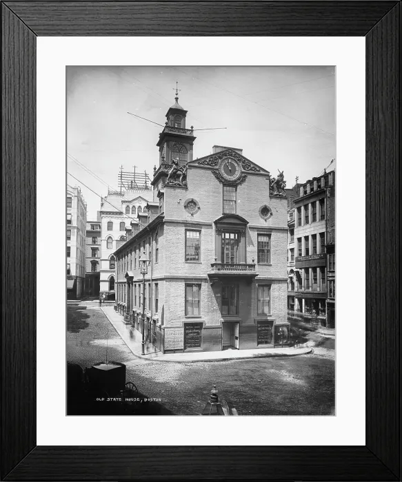 Framed Print : The Old State House, Boston, Massachusetts, by William Henry Jackson, circa 1900 Framed Print : The Old State House, Boston, Massachusetts, by William Henry Jackson, circa 1900