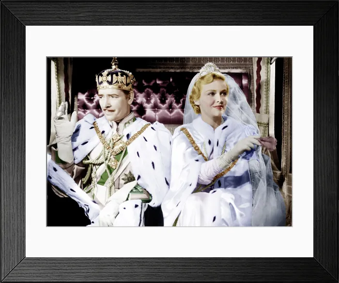 Framed Print : THE PRISONER OF ZENDA, from left: Ronald Colman, Madeleine Carroll, 1937
