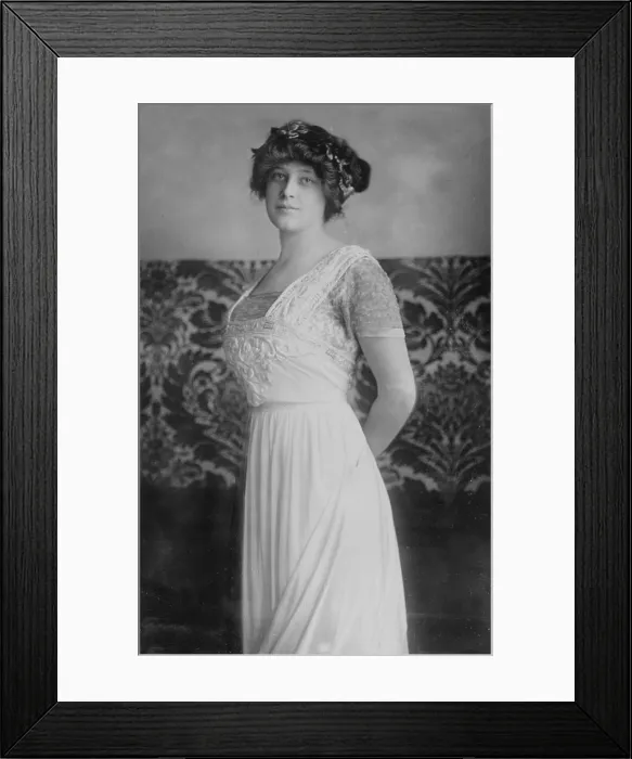 Framed Print : Ava Lowle Astor (aka Ava Lowle Willing), first wife of John Jacob Astor IV, mother of Vincent Astor, mother-in-law of Brooke Astor, circa 1910
