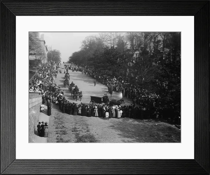 Framed Print : The funeral of John Jacob Astor IV, who died in the sinking of the Titanic, New York, May 4, 1912