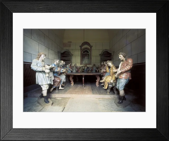 Framed Print : ALEIJADINHO, Antonio Francisco de Lisboa, also called (1738-1814). The Last Supper. 1799. BRAZIL. Congonhas do Campo. Church of Bom Jesus do Matosinhos Framed Print : ALEIJADINHO, Antonio Francisco de Lisboa, also called (1738-1814). The Last Supper. 1799. BRAZIL. Congonhas do Campo. Church of Bom Jesus do Matosinhos
