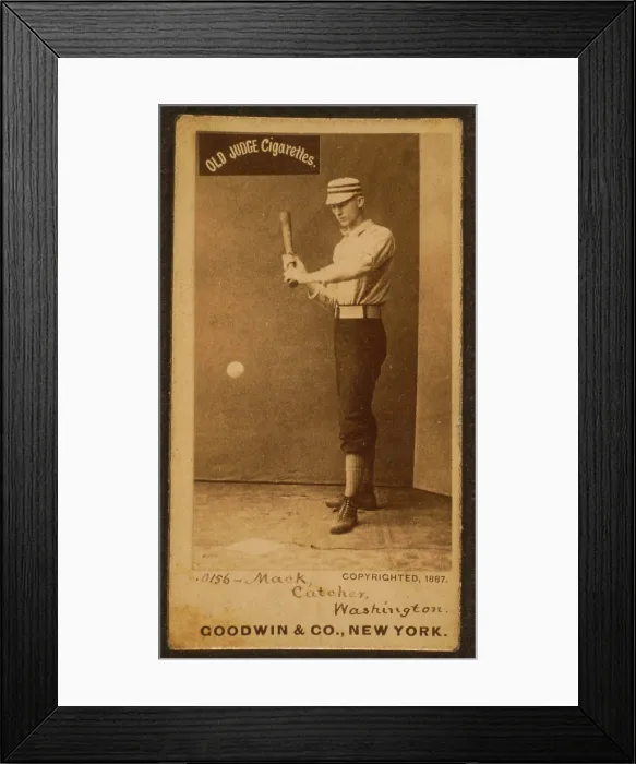 Framed Print : Connie Mack, Washington Statesmen ca. 1877