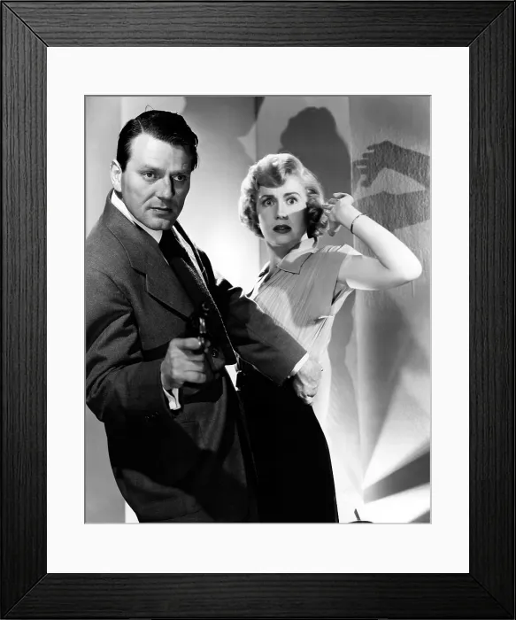 Framed Print : THE NARROW MARGIN, Charles McGraw, Jacqueline White, 1952