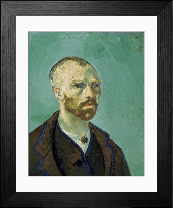 Framed Print : GOGH, Vincent van (1853-1890). Self-portrait dedicated to Paul Gauguin. 1888. Post-Impressionism. Oil on canvas. UNITED STATES OF AMERICA. Cambridge. The Fogg Art