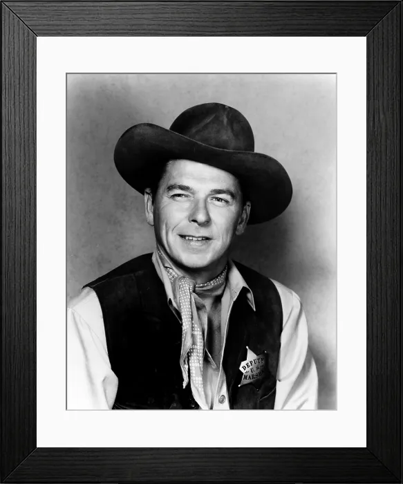 Framed Print : LAW AND ORDER, Ronald Reagan, 1953 Framed Print : LAW AND ORDER, Ronald Reagan, 1953