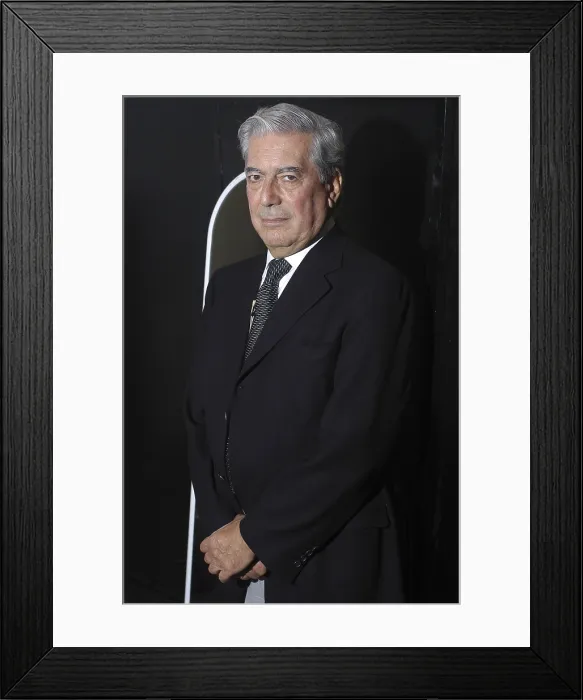 Framed Print : VARGAS LLOSAMario (1936). Writer. 2004. Oscar Elias / AISA / Everett Collection (184282)**US SALES ONLY**