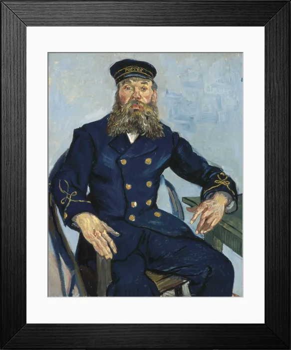 Framed Print : GOGH, Vincent van (1853-1890). Postman Joseph Roulin. 1888. Portrait of Joseph Roulin, postman of Arles. Post-Impressionism. Oil on canvas. UNITED STATES OF AMERICA. Boston Framed Print : GOGH, Vincent van (1853-1890). Postman Joseph Roulin. 1888. Portrait of Joseph Roulin, postman of Arles. Post-Impressionism. Oil on canvas. UNITED STATES OF AMERICA. Boston