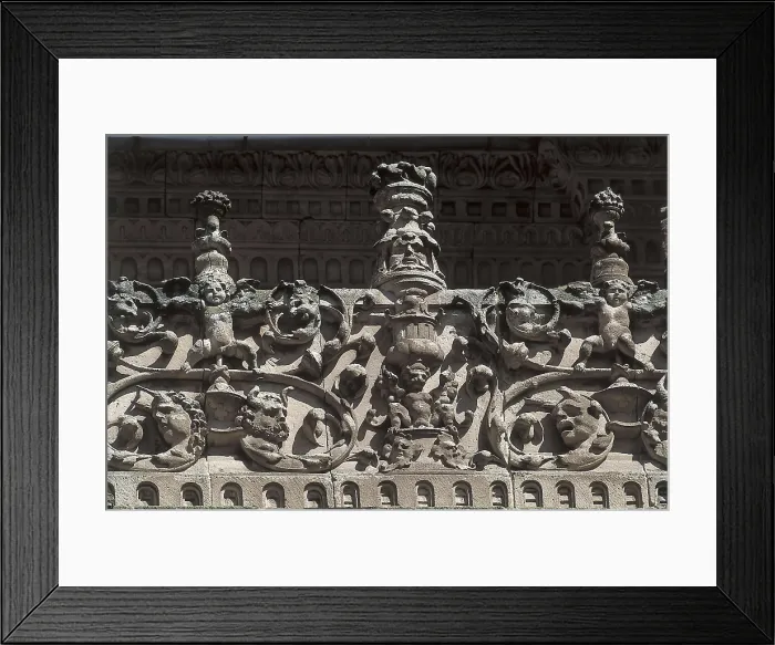 Framed Print : SPAIN. Salamanca. University of Salamanca. Upper section of the faade. Renaissance art. Plateresque. Relief. AISA / Everett Collection**US SALES ONLY**