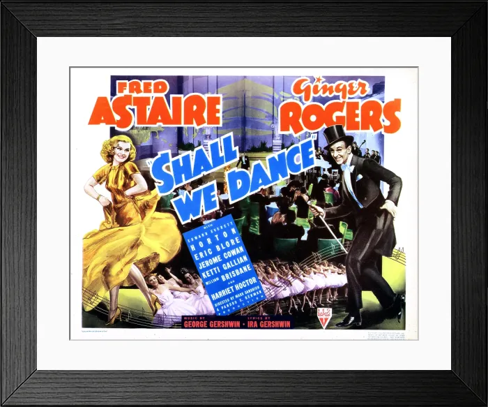 Framed Print : SHALL WE DANCE, from left, Ginger Rogers, Fred Astaire, 1937 Framed Print : SHALL WE DANCE, from left, Ginger Rogers, Fred Astaire, 1937