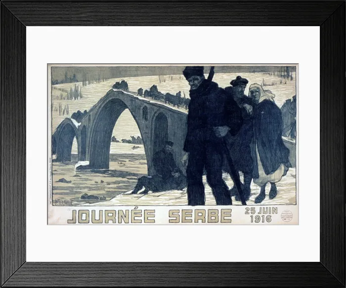 Framed Print : WORLD WAR I, Serbia Day Framed Print : WORLD WAR I, Serbia Day