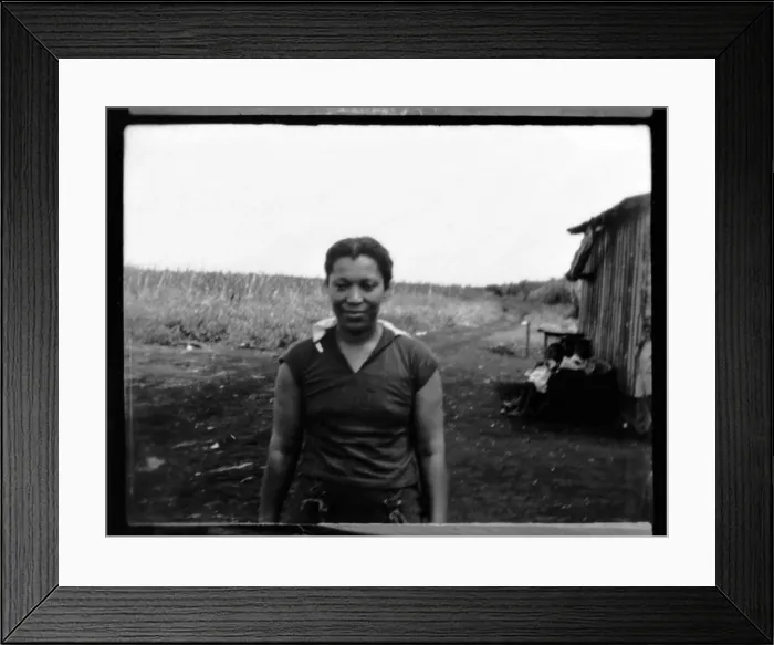 Framed Print : Zora Neale Hurston (1891-1960), photo by Alan Lomax. Belle Glade, Florida, 1935