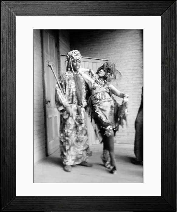 Framed Print : Claude McKay and Baroness Von Freytag-Loringhoven in costume, ca. 1918-1923