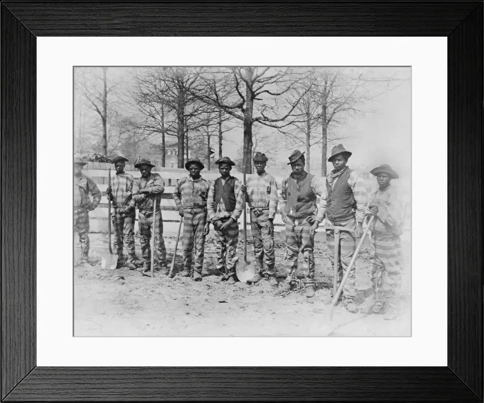 Framed Print : The chain gang, Thomasville, Georgia, ca. 1884-1891