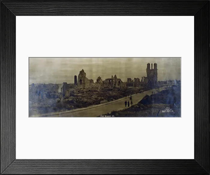 Framed Print : WORLD WAR I, Ypres, Belgium, photograph by William Lester, circa 1919