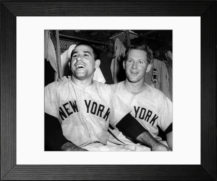 Framed Print : Yogi Berra and Whitey Ford, 1954. Courtesy: CSU Archives / Everett Collection Framed Print : Yogi Berra and Whitey Ford, 1954. Courtesy: CSU Archives / Everett Collection