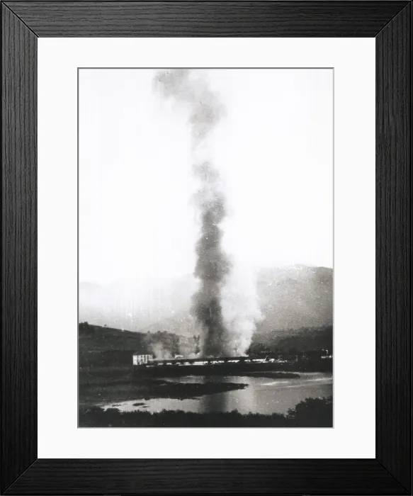 Framed Print : Spanish Civil War (1936-1939). Bombardment. AISA / Everett Collection (103214)**US SALES ONLY** Framed Print : Spanish Civil War (1936-1939). Bombardment. AISA / Everett Collection (103214)**US SALES ONLY**