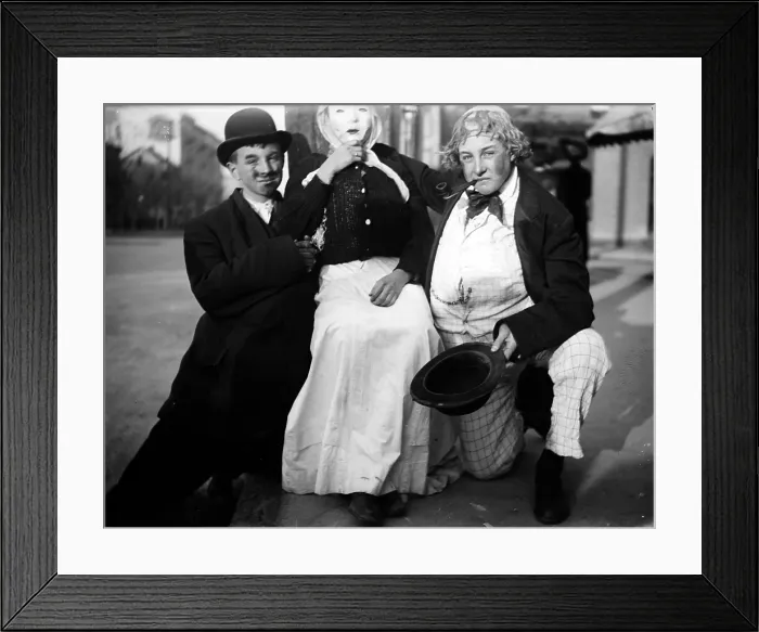 Framed Print : Halloween, family dressed in costumes, circa 1930s Framed Print : Halloween, family dressed in costumes, circa 1930s