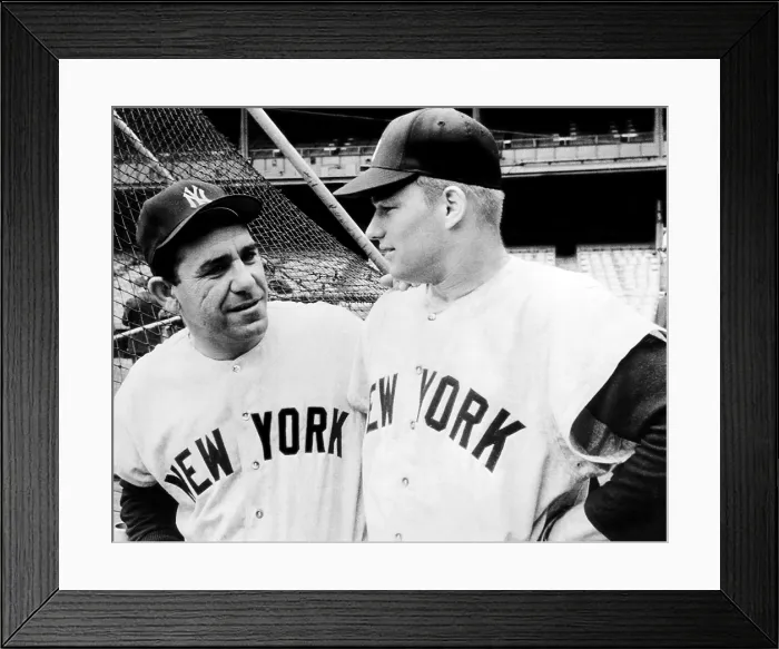 Framed Print : Yankees Manager Yogi Berra and Jim Bouton, 1964. Courtesy: CSU Archives / Everett Collection