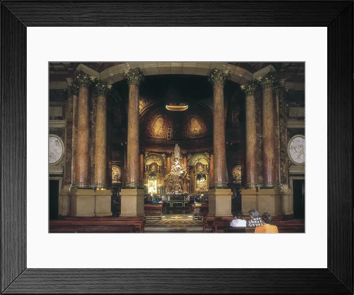 Framed Print : RODRIGUEZVentura (1717-1785). Holy Chapel. 1754. SPAIN. Zaragoza. Baslica de Nuestra Seora del Pilar (Basilica of Our Lady of the Pillar). Baroque art. Architecture