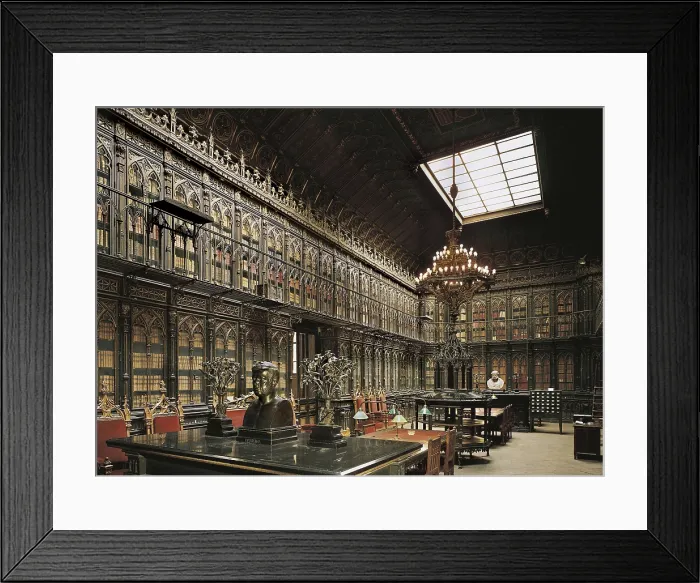 Framed Print : SPAIN. MADRID (AUTONOMOUS COMMUNITY). Madrid. Senate Palace. Reading Hall. AISA / Everett Collection**US SALES ONLY** Framed Print : SPAIN. MADRID (AUTONOMOUS COMMUNITY). Madrid. Senate Palace. Reading Hall. AISA / Everett Collection**US SALES ONLY**