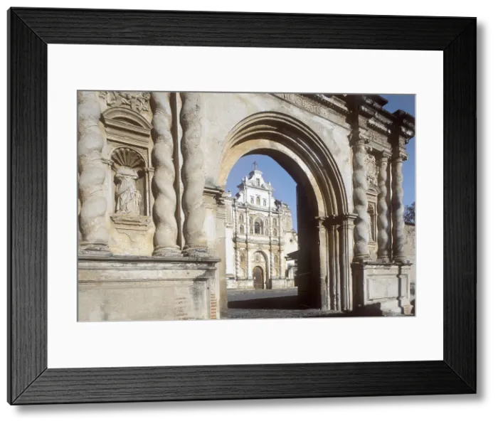 Framed Print : GUATEMALA. SACATEQUEPEZ. Antigua Guatemala. Church and Monastery of San Francisco (16th c.). Faade in Italian neoclassical style. AISA / Everett Collection**US SALES ONLY** Framed Print : GUATEMALA. SACATEQUEPEZ. Antigua Guatemala. Church and Monastery of San Francisco (16th c.). Faade in Italian neoclassical style. AISA / Everett Collection**US SALES ONLY**