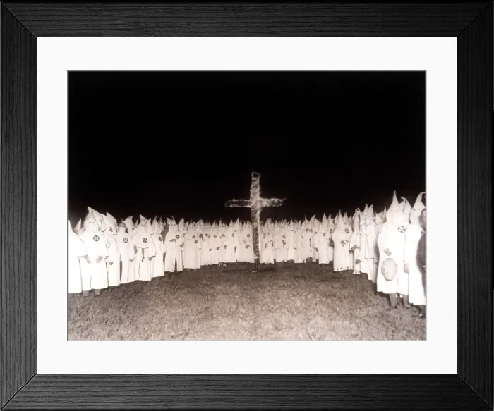 Framed Print : Ku Klux Klan rally in suburban Chicago, 1922.. Courtesy: CSU Archives  /  Everett Collection