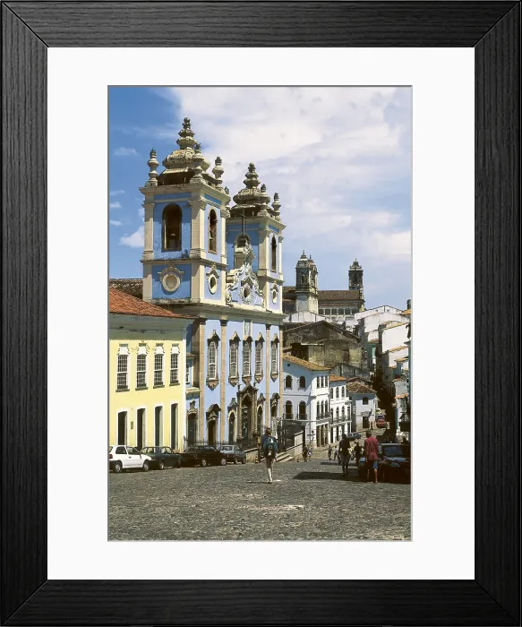 Framed Print : BRAZIL. BAHIA. Salvador. Church of Nossa Senhora do Rosario dos Pretos. AISA / Everett Collection**US SALES ONLY**