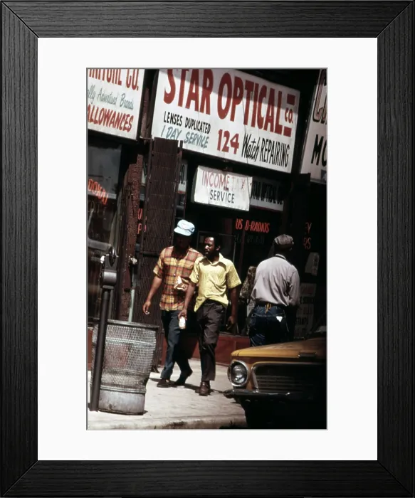 Framed Print : 1970s America. Young men on the South Side of Chicago, ca. 1973 Framed Print : 1970s America. Young men on the South Side of Chicago, ca. 1973
