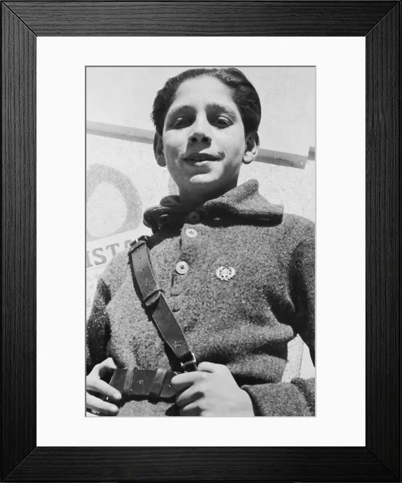 Framed Print : Spanish Civil War (1936-1939). Francisco Blasinterpreter of the Republican Army. SPAIN. Salamanca. Archivo Histrico Nacional. AISA / Everett Collection (103164)**US SALES ONLY**