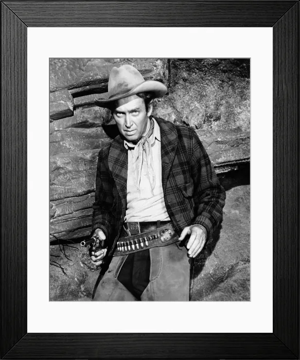 Framed Print : THE NAKED SPUR, James Stewart, 1953 Framed Print : THE NAKED SPUR, James Stewart, 1953