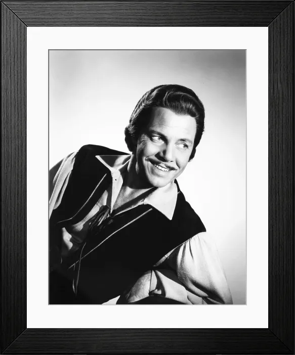 Framed Print : THE LADY AND THE BANDIT, Louis Hayward, 1951
