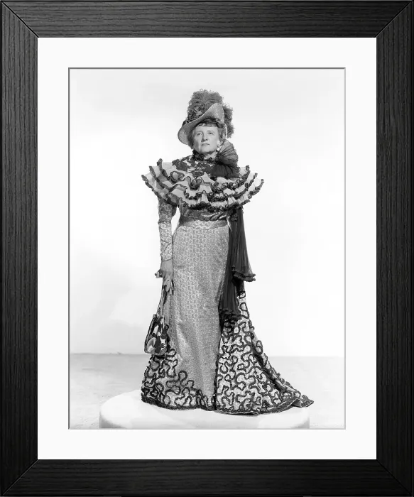 Framed Print : THE LADY AND THE LAW, Marjorie Main, in a costume by Walter Plunkett, 1951