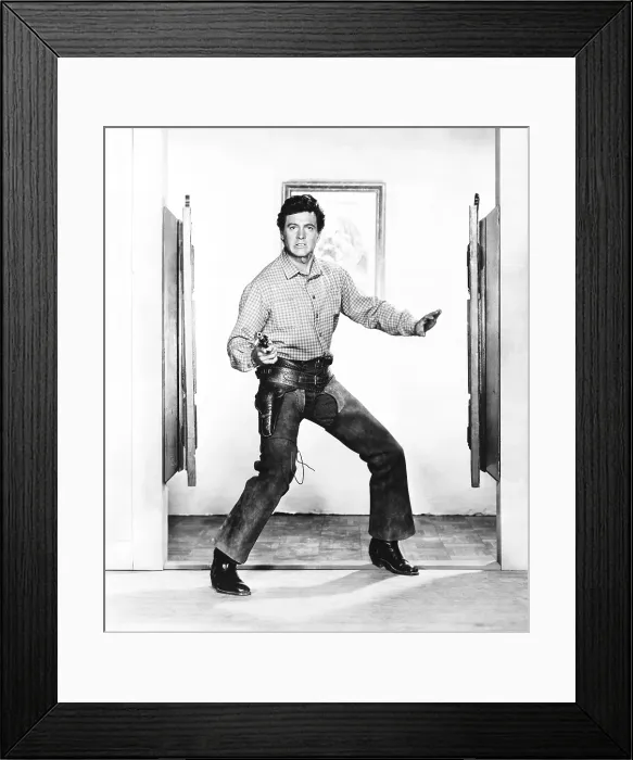 Framed Print : THE LAWLESS BREED, Rock Hudson, 1953