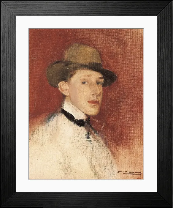 Framed Print : CASAS i CARBO, Ramon (1866-1932). Study from life for the portrait of King Alphonse XIII. 1904. Oil on canvas. SPAIN. Barcelona. National Art Museum of Catalonia