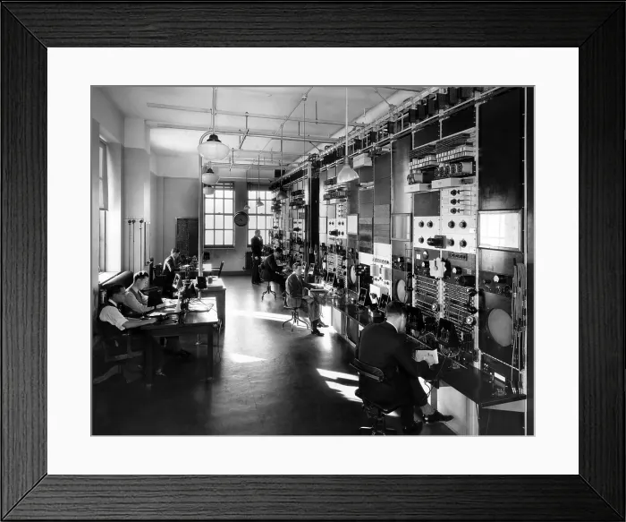 Framed Print : The telephone company's General Control Office, New York, circa 1935. Courtesy: CSU Archives / Everett Collection