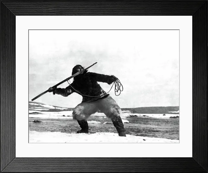 Framed Print : NANOOK OF THE NORTH, Allakariallak, 1922