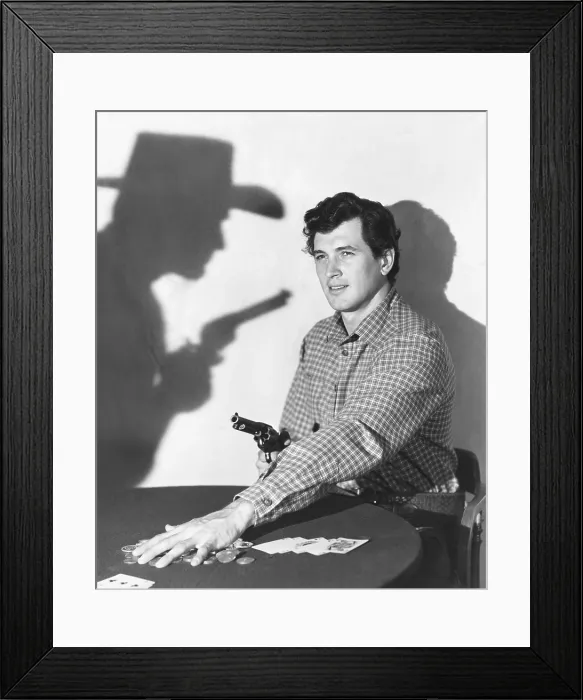 Framed Print : THE LAWLESS BREED, Rock Hudson, 1953