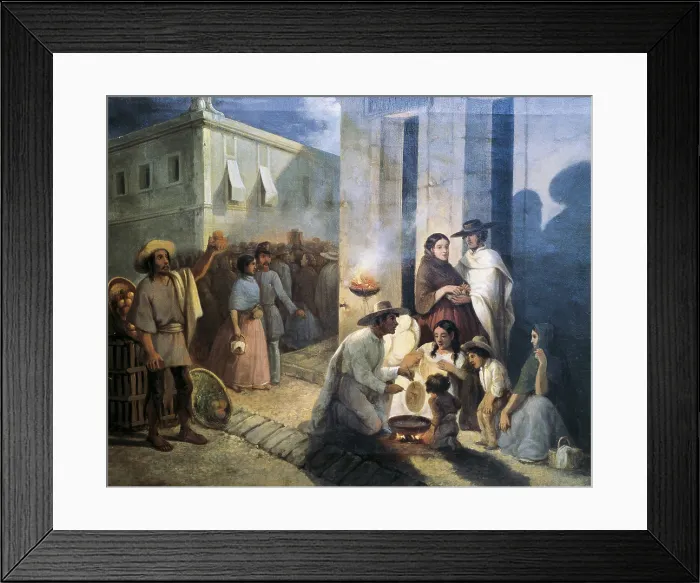 Framed Print : SERRANO, Manuel (19th century). The Fritter Seller. 2nd half 19th c. Painting. MEXICO. Mexico City. Chapultepec Castle. AISA / Everett Collection**US SALES ONLY** Framed Print : SERRANO, Manuel (19th century). The Fritter Seller. 2nd half 19th c. Painting. MEXICO. Mexico City. Chapultepec Castle. AISA / Everett Collection**US SALES ONLY**