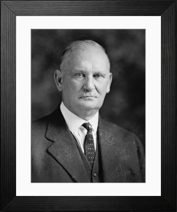 Framed Print : Willis C. Hawley, U.S. House of Representatives - Oregon (1907-1933), co-sponsor of the Smoot-Hawley Tariff Act in 1930, c. 1923
