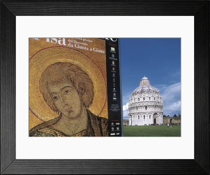 Framed Print : ITALY. TUSCANY. Pisa. Piazza dei Miracoli. Baptistry (12th-14th c.). AISA / Everett Collection**US SALES ONLY**