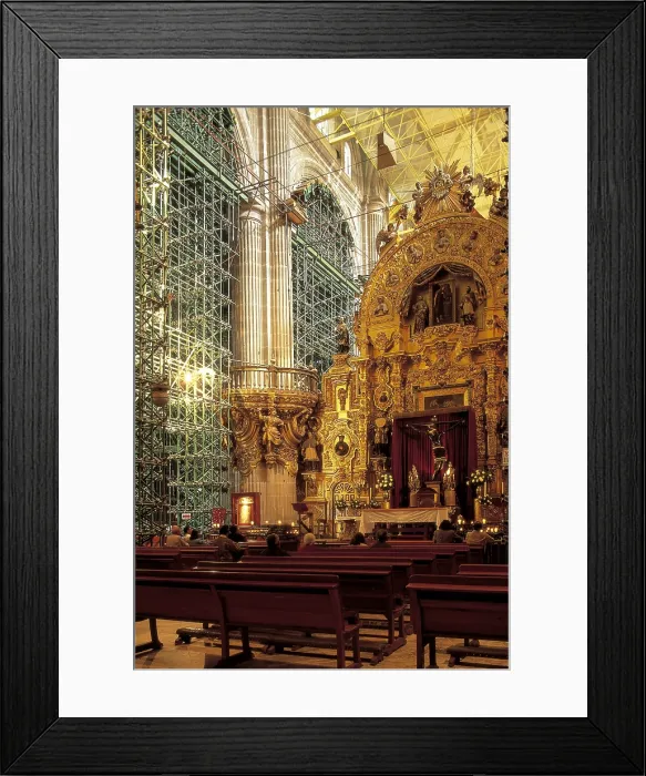 Framed Print : MEXICO. FEDERAL DISTRICT. Mexico City. Cathedral (1576-1768). Interior. AISA / Everett Collection**US SALES ONLY**