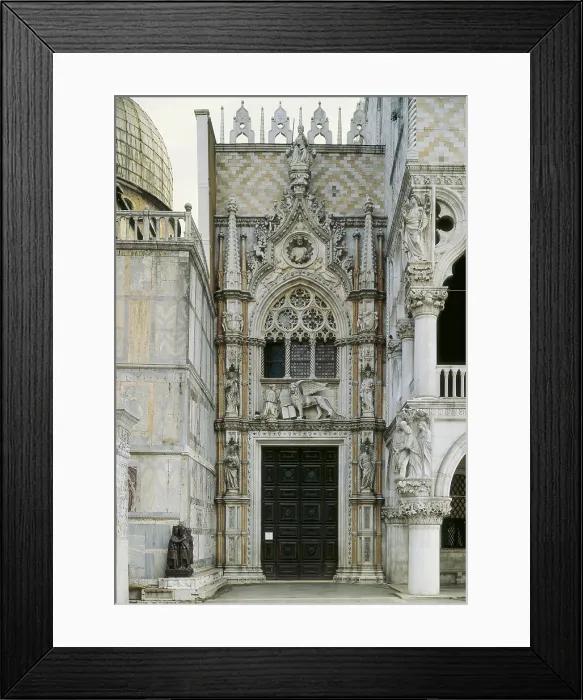 Framed Print : ITALY. VENETO. Venice. Ducal Palace. Porta della Carta. Gothic art. Architecture. AISA / Everett Collection**US SALES ONLY**