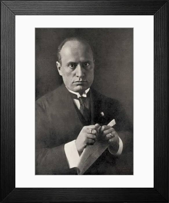 Framed Print : MUSSOLINI, Benito (1883-1945). AISA / Everett Collection**US SALES ONLY**