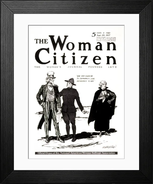 Framed Print : The Woman Citizen: Official Organ of the National American Woman Suffrage Association, 1917. Courtesy: CSU Archives  /  Everett Collection