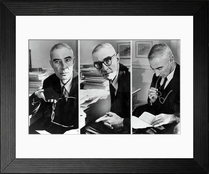 Framed Print : J. ROBERT OPPENHEIMER-Head of the Manhattan Project. (developed the Atom bomb). Courtesy: CSU Archives  /  Everett Collection